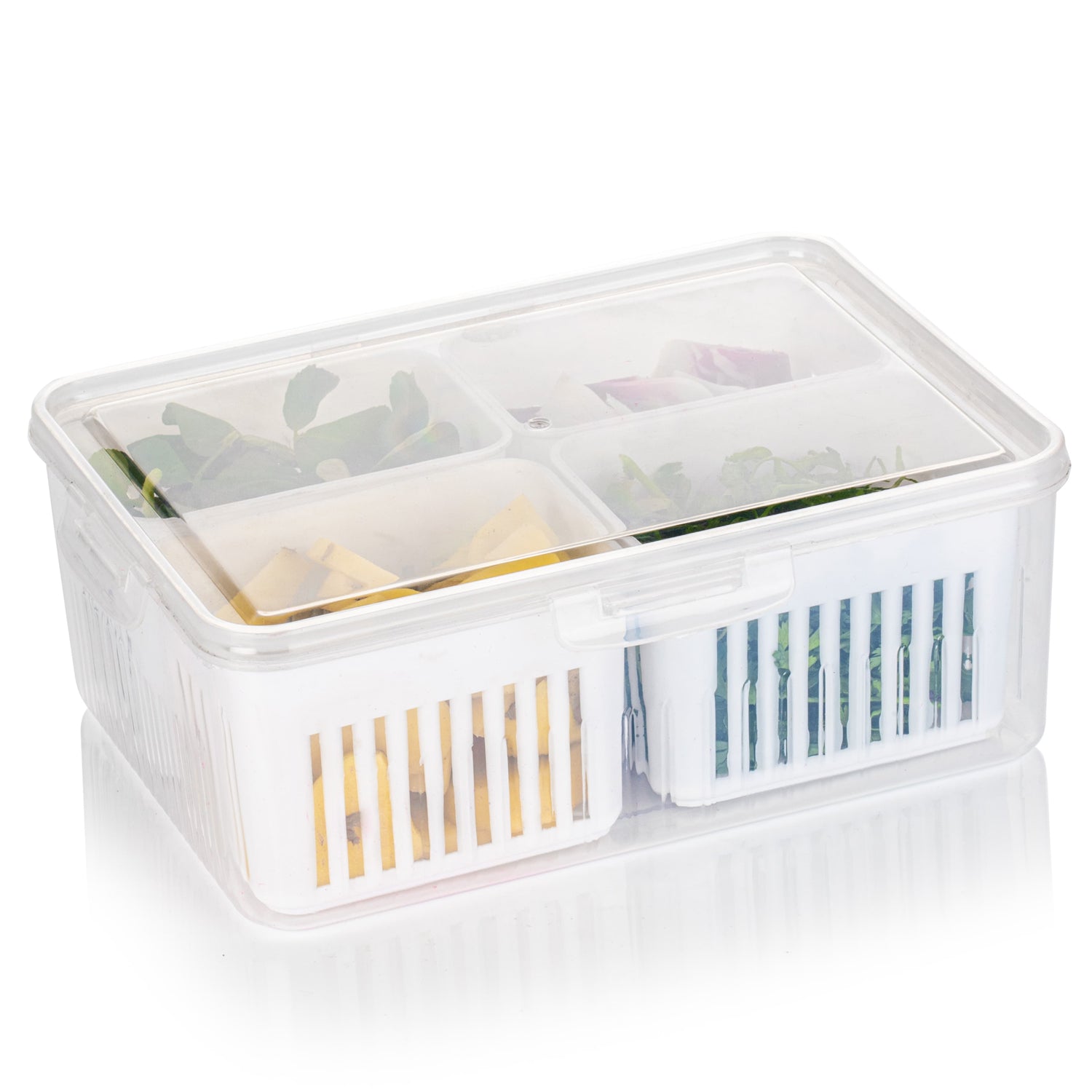 Fridge Storage Boxes Freezer Storage Containers, Container for Kitchen Storage Set, Storage in Kitchen, Vegetable Storage, Draining Crisper Refrigerator Food Box (1 Pc) Fridge Storage Boxes Freezer Storage Containers, Container for Kitchen Storage Set, Storage in Kitchen, Vegetable Storage, Draining Crisper Refrigerator Food Box (1 Pc)